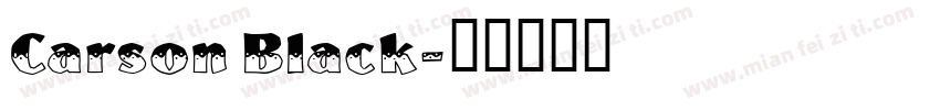 Carson Black字体转换